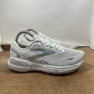 Brooks Adrenaline GTS 23 Women Size 7.5 White Running Shoes Sneakers